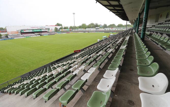 Fußball, Stadiongeschichte VfB Lübeck Impressionen des Stadions Lohmuehle, Heimspielstaette des VfB Luebeck, dem kuenftigen 3. Ligisten ab der Saison 2020 2021