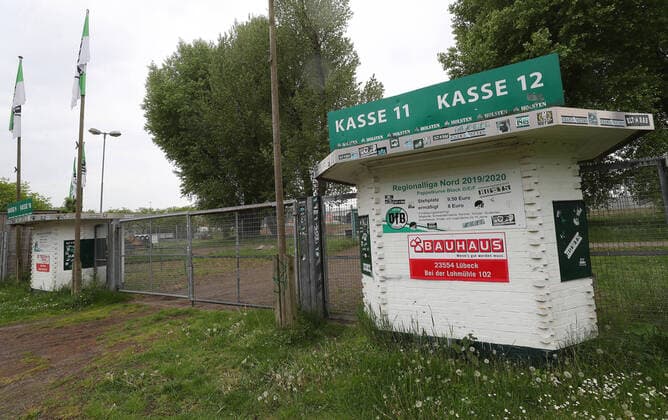 Fußball, Stadiongeschichte VfB Lübeck Impressionen des Stadions Lohmuehle, Heimspielstaette des VfB Luebeck, dem kuenftigen 3. Ligisten ab der Saison 2020 2021