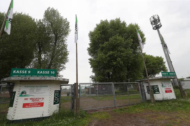 Fußball, Stadiongeschichte VfB Lübeck Impressionen des Stadions Lohmuehle, Heimspielstaette des VfB Luebeck, dem kuenftigen 3. Ligisten ab der Saison 2020 2021
