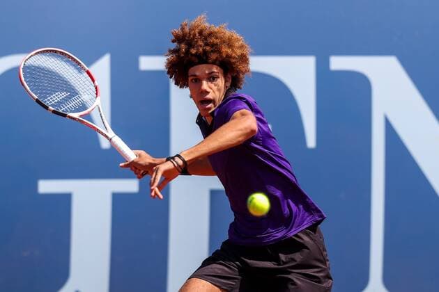 Sport Bilder des Tages TENNIS - Austrian Pro Series MARIA ENZERSDORF,AUSTRIA,27.MAY.20 - TENNIS - Generali Austrian Pro Series. Image shows Lenny Hampel (AUT). GEPAxpictures xPhilippxBrem