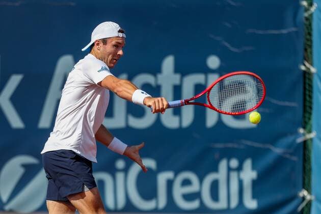 TENNIS - Austrian Pro Series MARIA ENZERSDORF,AUSTRIA,27.MAY.20 - TENNIS - Generali Austrian Pro Series. Image shows Lucas Miedler (AUT). GEPAxpictures xPhilippxBrem