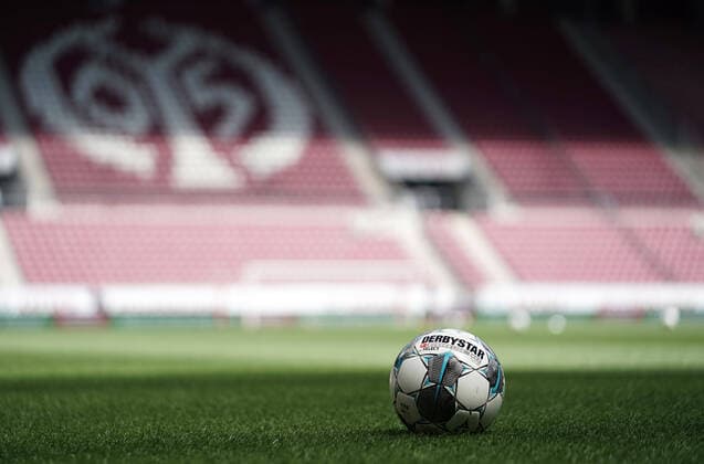 Fussball Derbystar Ligaball in der Opel Arena Mainz, 30.05.2020, Fussball Bundesliga, 1. FSV Mainz 05 - TSG 1899 Hoffenheim Mainz (DFL regulations prohibit any use of photographs as image sequences and or quasi-video)