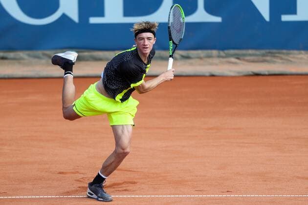 TENNIS - Austrian Pro Series MARIA ENZERSDORF,AUSTRIA,02.JUN.20 - TENNIS - Generali Austrian Pro Series. Image shows Lukas Neumayer (AUT). GEPAxpictures xPhilippxBrem