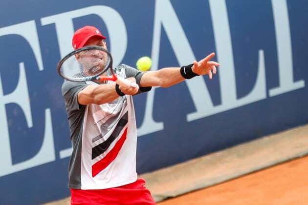 TENNIS - Austrian Pro Series MARIA ENZERSDORF,AUSTRIA,02.JUN.20 - TENNIS - Generali Austrian Pro Series. Image shows Maximilian Neuchrist (AUT). GEPAxpictures xPhilippxBrem