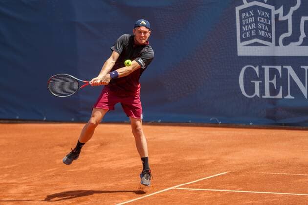TENNIS - Austrian Pro Series MARIA ENZERSDORF,AUSTRIA,02.JUN.20 - TENNIS - Generali Austrian Pro Series. Image shows Tristan Weissborn (AUT). GEPAxpictures xPhilippxBrem