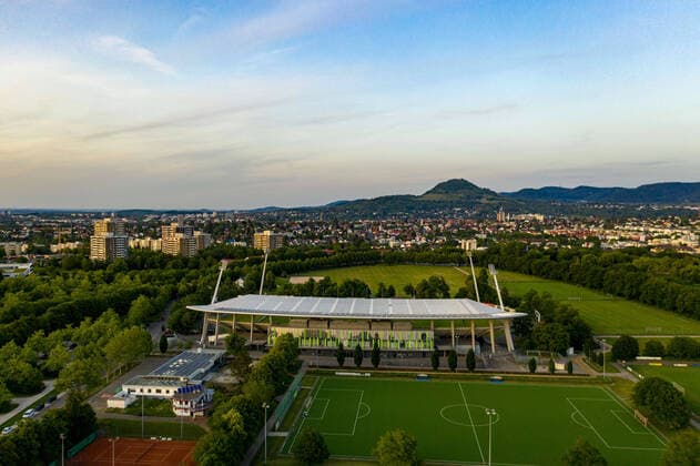 Oeffentliches Training SSV Reutlingen 05 Eagles Luftaufnahme Kreuzeiche Stadion 02.06.2020, Oeffentliches Training SSV Reutlingen 05 Eagles Reutlingen 02.06.2020, Reutlingen Copyright: xEIBNER DimitrixDrofitschx EP_ddh