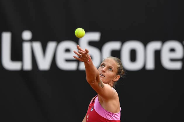 Tenisovy turnaj zen LiveScore Cup, 5. cervna 2020 v Praze. Karolina Pliskova v utkani proti Katerine Siniakove. CTKPhotoP202006050750701 kmt 8