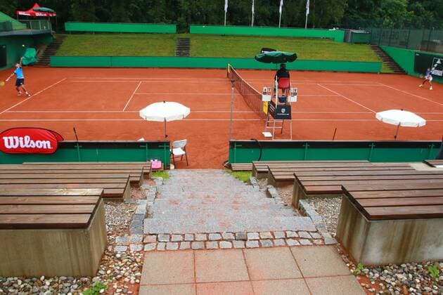 Geisterstimmung beim Spiel Masur-Krawietz Tennis München Großhesselohe Tannenhof Resort German Men’s Series 09.06.2020