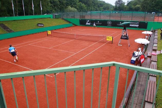 Geisterstimmung beim Spiel Masur-Krawietz Tennis München Großhesselohe Tannenhof Resort German Men’s Series 09.06.2020