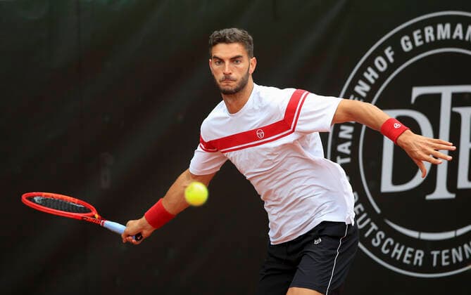 Tobias Simon, Tannenhof Resort German Men s Series, DTB German Pro Series, TC Grosshesselohe, Muenchen. - Tannenhof Resort German Men s Series - - TC Grosshesselohe - Grosshesselohe-Muenchen - Bayern - Germany - 10 June 2020. Copyright: xJuergenxHasenkopfx