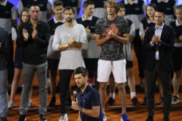 NOVAK DJOKOVIC tennis Adria tournament at tennis center Novak,Belgrade 14.06.2020. MarkoxMetlas 