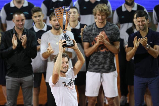 DOMINIC THIEM winner tennis Adria tournament at tennis center Novak,Belgrade 14.06.2020. MarkoxMetlas 