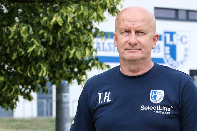 Trainer Thomas Hoßmang Hossmang (1. FC Magdeburg) - 3. Liga Fußball Saison 2019-2020 Training 1. FC Magdeburg an der MDCC Arena in Magdeburg - Fußball,Mann,Männer,Deutschland,11.06.2020