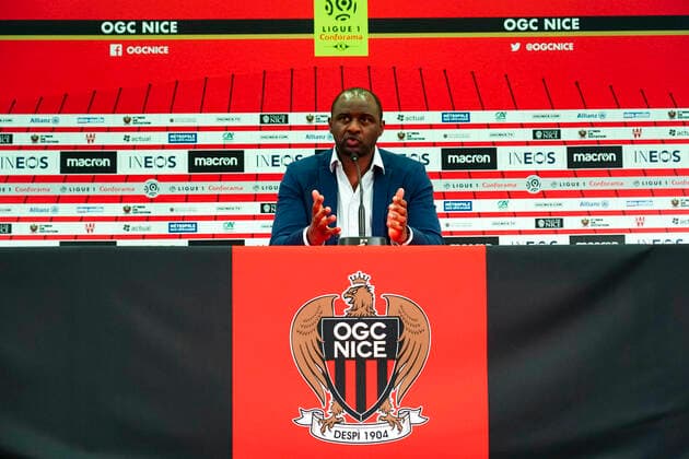 Patrick Vieira (entraineur de l OGC Nice) FOOTBALL : Conference de presse de Patrick Vieira entraineur de l OGC Nice - Nice - 15 06 2020 NorbertScanella PanoramiC 