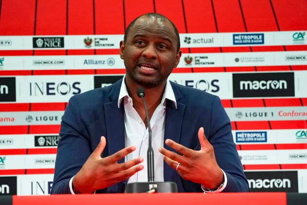 Patrick Vieira (entraineur de l OGC Nice) FOOTBALL : Conference de presse de Patrick Vieira entraineur de l OGC Nice - Nice - 15 06 2020 NorbertScanella PanoramiC 