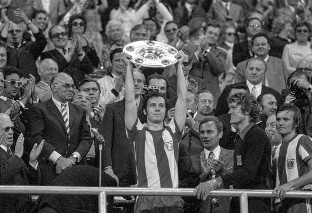 FC Bayern München D.M. 1972 v; l;Franz Beckenbauer ; Sepp Maier ; Willi Hoffmann FCB D.M. 1972