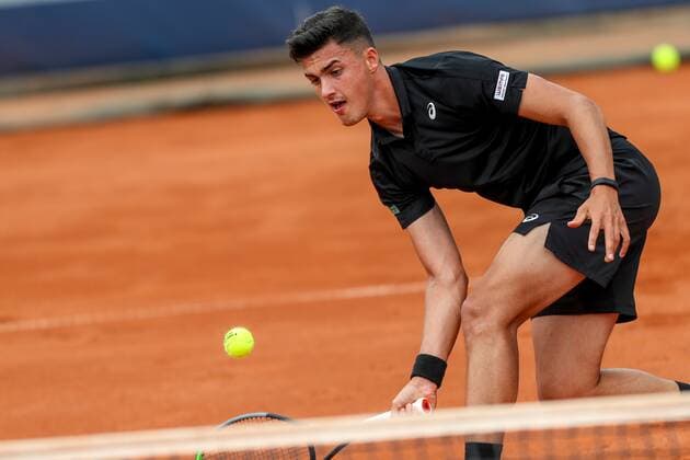 TENNIS - Austrian Pro Series MARIA ENZERSDORF,AUSTRIA,16.JUN.20 - TENNIS - Generali Austrian Pro Series. Image shows Alexander Erler (AUT). GEPAxpictures xPhilippxBrem