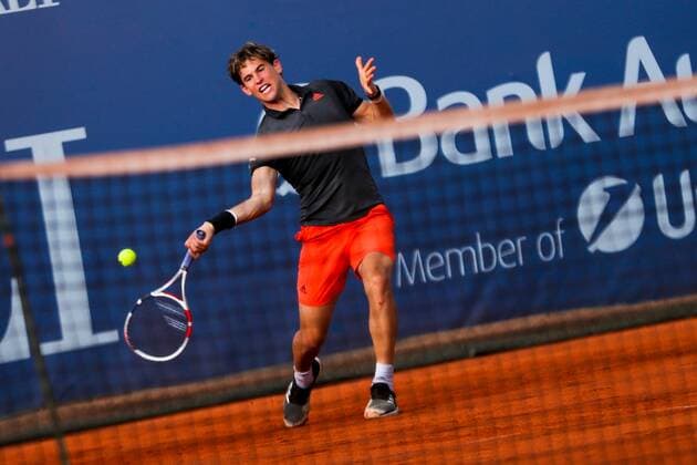 Sport Bilder des Tages TENNIS - Austrian Pro Series MARIA ENZERSDORF,AUSTRIA,16.JUN.20 - TENNIS - Generali Austrian Pro Series. Image shows Dominic Thiem (AUT). GEPAxpictures xPhilippxBrem