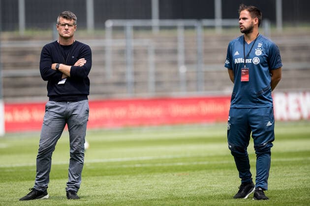 FLYERALARM Frauen Fussball Bundesliga; 1. FC Koeln - FC Bayern Muenchen; 17.06.2020 Jens Scheuer (Trainer FC Bayern Muenchen) FLYERALARM Frauen Fussball Bundesliga, 1. FC Koeln - FC Bayern Muenchen, Koeln, Franz-Kremer-Stadion DFL REGULATIONS PROHIBIT ANY USE OF PHOTOGRAPHS AS IMAGE SEQUENCES AND OR QUASI-VIDEO. Copyright: xBEAUTIFULxSPORTS Wunderlx