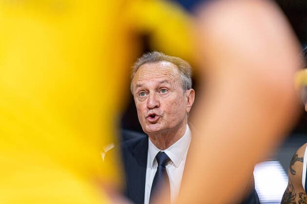 Basketball easyCredit BBL Final-Turnier Basketball München 18.06.2020 Saison 2019 2020 easyCredit BBL Final-Turnier 2020 Viertelfinale Spiel 1 BG Göttingen - ALBA Berlin Aito Garcia Reneses (Alba Berlin, Trainer) München Audi-Dome Deutschland