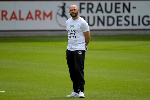 21.06.2020, xemx, Fussball 1.Bundesliga Damen, FC Bayern Muenchen - VfL Wolfsburg emspor, v.l. Cheftrainer Stephan Lerch (VfL Wolfsburg) Muenchen