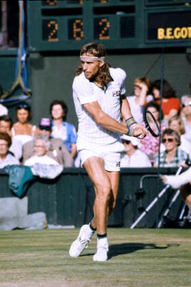 BORG Bjoern SWE gewinnt zum 5.Mal in Wimbledon Maenner Finale 1980 Bjoern Borg - John McEnroe All England Tennis Championships in Wimbledon 1980 am 05 Juli 1980 in Wimbledon