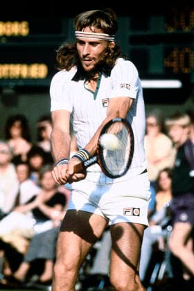 BORG Bjoern SWE gewinnt zum 5.Mal in Wimbledon Maenner Finale 1980 Bjoern Borg - John McEnroe All England Tennis Championships in Wimbledon 1980 am 05 Juli 1980 in Wimbledon