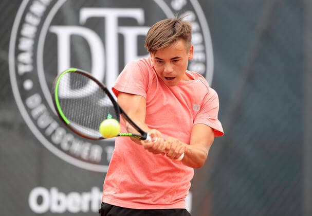 Niklas Guttau, Tannenhof Resort German Men s Series, DTB German Pro Series, TennisBase, Oberhaching-Muenchen. - Tannenhof Resort German Men s Series - - TennisBase - Oberhaching-Muenchen - Bayern - Germany - 25 June 2020. Copyright: xJuergenxHasenkopfx