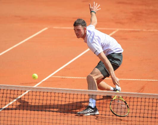 Maximilian Marterer, Tannenhof Resort German Men s Series, DTB German Pro Series, TC Grosshesselohe, Muenchen. - Tannenhof Resort German Men s Series - - TC Grosshesselohe - Grosshesselohe-Muenchen - Bayern - Germany - 25 June 2020. Copyright: xJuergenxHasenkopfx