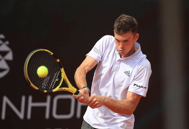 Maximilian Marterer, Tannenhof Resort German Men s Series, DTB German Pro Series, TC Grosshesselohe, Muenchen. - Tannenhof Resort German Men s Series - - TC Grosshesselohe - Grosshesselohe-Muenchen - Bayern - Germany - 25 June 2020. Copyright: xJuergenxHasenkopfx