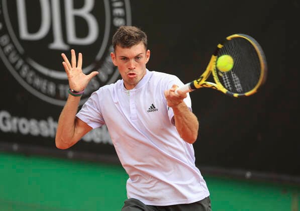 Maximilian Marterer, Tannenhof Resort German Men s Series, DTB German Pro Series, TC Grosshesselohe, Muenchen. - Tannenhof Resort German Men s Series - - TC Grosshesselohe - Grosshesselohe-Muenchen - Bayern - Germany - 25 June 2020. Copyright: xJuergenxHasenkopfx