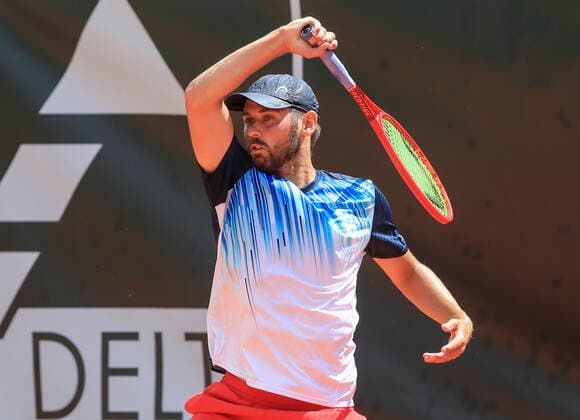 Julian Lenz, Tannenhof Resort German Men s Series, DTB German Pro Series, TC Grosshesselohe, Muenchen. - Tannenhof Resort German Men s Series - - TC Grosshesselohe - Grosshesselohe-Muenchen - Bayern - Germany - 25 June 2020. Copyright: xJuergenxHasenkopfx