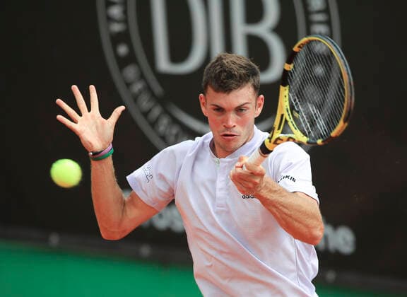Maximilian Marterer, Tannenhof Resort German Men s Series, DTB German Pro Series, TC Grosshesselohe, Muenchen. - Tannenhof Resort German Men s Series - - TC Grosshesselohe - Grosshesselohe-Muenchen - Bayern - Germany - 25 June 2020. Copyright: xJuergenxHasenkopfx