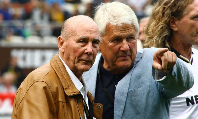 Tag der Legenden, Horst Eckel, Max Lorenz (v.l.)St. Pauli Millerntor Hamburg