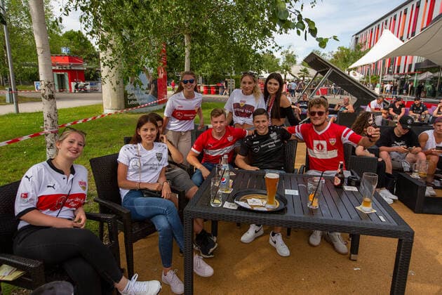 GER, aufstieg VfB Stuttgart, Mercedes Benz Arena, 28.06.2020, GER, aufstieg VfB Stuttgart, Mercedes Benz Arena, 27.06.2020, Foto: EIBNER DROFITSCH Stuttgart