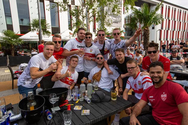 GER, aufstieg VfB Stuttgart, Mercedes Benz Arena, 28.06.2020, GER, aufstieg VfB Stuttgart, Mercedes Benz Arena, 27.06.2020, Foto: EIBNER DROFITSCH Stuttgart