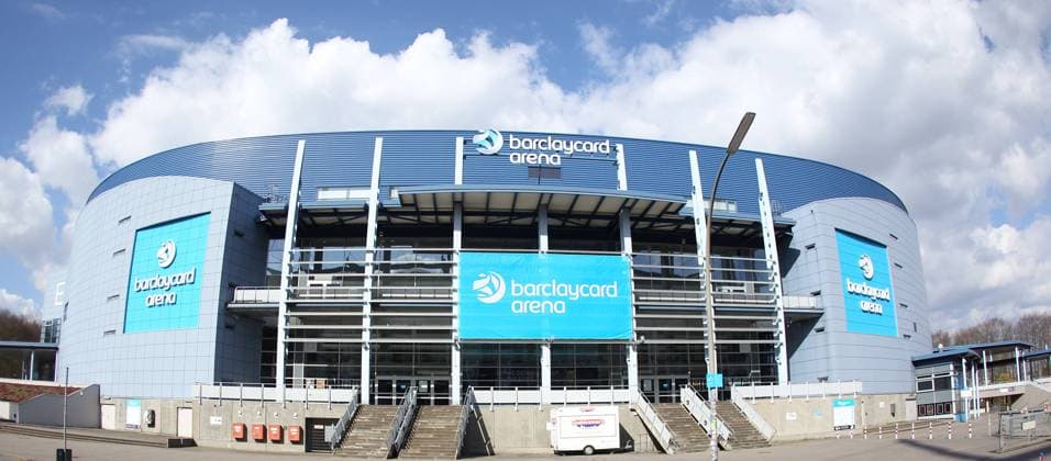 Hamburg, Barclaycard Arena, Außenansicht,Stellingen Hamburg