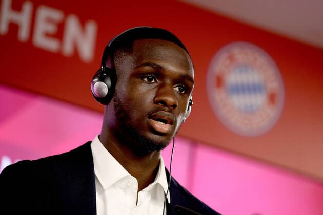 Bilder des Jahres 2020, Sport 07 Juli Sport Themen der Woche KW27 Sport Bilder des Tages ACHTUNG: POOLFOTO getty Hassenstein FC Bayern Muenchen Unveils Newly Signed Player Tanguy Kouassi MUNICH, GERMANY - JULY 01: Newly signed FC Bayern Muenchen player Tanguy Kouassi speaks to the media during a press conference, PK, Pressekonferenz at Saebener Strasse training ground on July 01, 2020 in Munich, Germany. (Photo by Alexander Hassenstein Getty Images for FC Bayern) Munich Saebener Strasse training ground Bavaria Germany *** FC Bayern Muenchen Unveils Newly Signed Player Tanguy Kouassi MUNICH, GERMANY JULY 01 Newly signed FC Bayern Muenchen player Tanguy Kouassi speaks to the media during a press conference at Saebener Strasse training ground on July 01, 2020 in Munich, Germany Photo by Alexander Hassenstein Getty Images for FC Bayern Munich Saebener Strasse training ground Bavaria Germany Poolfoto Getty Images for FC Bayern ,EDITORIAL USE ONLY