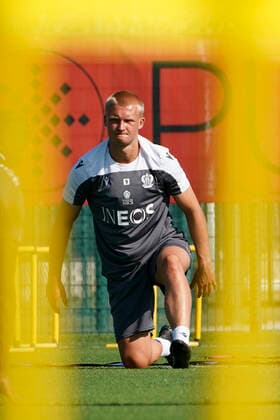 Kasper Dolberg (OGC Nice) FOOTBALL : Reprise de l entrainement de l OGC Nice - Nice - 02 07 2020 NorbertScanella PanoramiC 