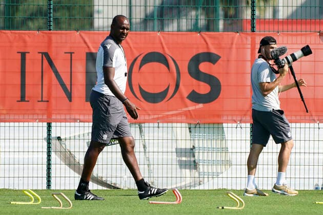 Patrick Vieira (entraineur de l OGC Nice) FOOTBALL : Reprise de l entrainement de l OGC Nice - Nice - 02 07 2020 NorbertScanella PanoramiC 