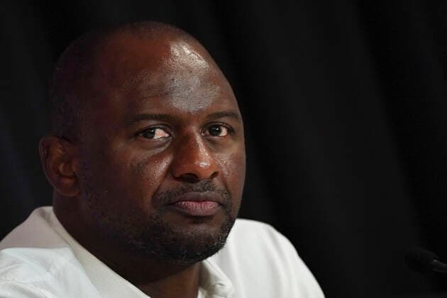 Patrick Vieira (entraineur de l OGC Nice) FOOTBALL : Presentation des nouvelles recrues de l OGC Nice - Nice - 02 07 2020 NorbertScanella PanoramiC 