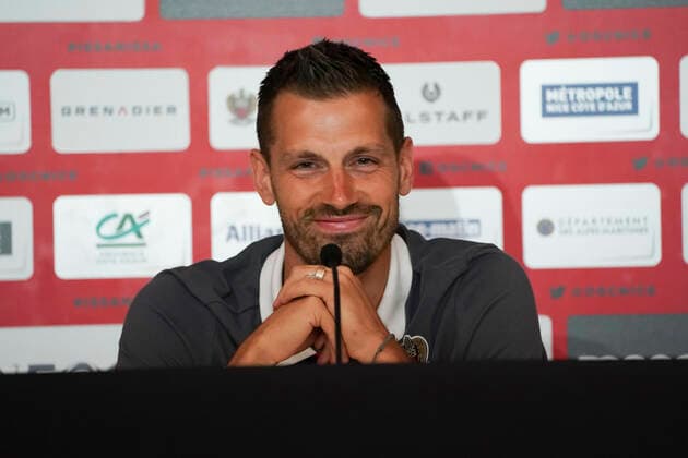 Morgan Schneiderlin (OGC Nice) FOOTBALL : Presentation des nouvelles recrues de l OGC Nice - Nice - 02 07 2020 NorbertScanella PanoramiC 