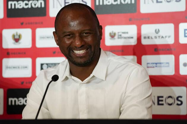 Patrick Vieira (entraineur de l OGC Nice) FOOTBALL : Presentation des nouvelles recrues de l OGC Nice - Nice - 02 07 2020 NorbertScanella PanoramiC 
