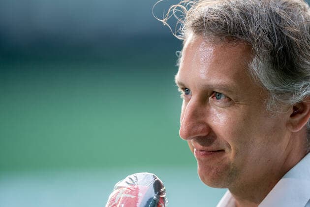 SV Werder Bremen vs 1.FC Heidenheim - Relegation 01 - 02.07.2020 Frank Baumann (Geschäftsführer Fußball Werder Bremen) nphgm001: Fussball: 1. Bundesliga: Saison 19 20: Relegation 01; SV Werder Bremen vs 1.FC Heidenheim - 02.07.2020 Foto: gumzmedia nordphoto POOL DFL regulations prohibit any use of photographs as image sequences and or quasi-video. EDITORIAL USE ONLY National and international News-Agencies OUT. Bremen wohninvest Weserstadion Bremen DEUTSCHLAND
