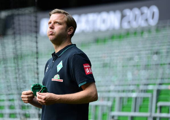 SV Werder Bremen vs 1.FC Heidenheim - Relegation 01 - 02.07.2020 Trainer Florian Kohfeldt (Bremen) Bremen, 02.07.2020, Fussball, Bundesliga, Relegation, Hinspiel, SV Werder Bremen - 1. FC Heidenheim Foto: TimGroothuis Witters Pool via gumzmedia nordphoto DFL REGULATIONS PROHIBIT ANY USE OF PHOTOGRAPHS AS IMAGE SEQUENCES AND OR QUASI VIDEO EDITORIAL USE ONLY NATIONAL AND INTERNATIONAL NEWS AGENCIES OUT Bremen