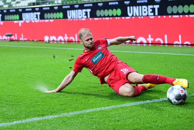 Werder Bremen - 1. FC Heidenheim Fußball, Relegation, Werder Bremen - 1. FC Heidenheim: Sebastian Griesbeck (Heidenheim) Photo: Tim Groothuis Witters Pool via xim.gs DFL regulations prohibit any use of photographs as image sequences and or quasi-video. Editorial use only. National and international news agencies out. Bremen Deutschland