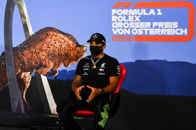 Motorsports: FIA Formula One World Championship, WM, Weltmeisterschaft 2020, Grand Prix of Austria Motorsports: FIA Formula One World Championship 2020, Grand Prix of Austria, 44 Lewis Hamilton (GBR, Mercedes-AMG Petronas Formula One Team),