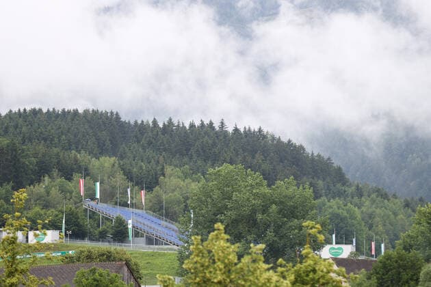 FORMULA 1 - GP of Austria 2020 SPIELBERG,AUSTRIA,03.JUL.20 - MOTORSPORTS, FORMULA 1 - Grand Prix of Austria, Red Bull Ring, start of the Formula 1 season, free practice. Image shows empty stands. GEPAxpictures xChristianxWalgram