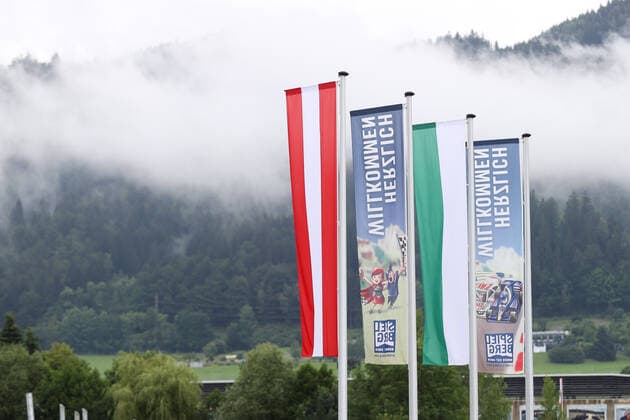 FORMULA 1 - GP of Austria 2020 SPIELBERG,AUSTRIA,03.JUL.20 - MOTORSPORTS, FORMULA 1 - Grand Prix of Austria, Red Bull Ring, start of the Formula 1 season, free practice. Image shows flags. GEPAxpictures xChristianxWalgram