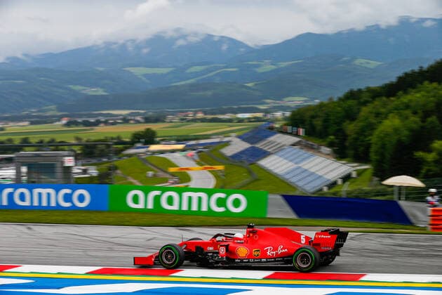 Sport Bilder des Tages Motorsports: FIA Formula One World Championship, WM, Weltmeisterschaft 2020, Grand Prix of Austria Motorsports: FIA Formula One World Championship 2020, Grand Prix of Austria, 5 Sebastian Vettel (GER, Scuderia Ferrari Mission Winnow),